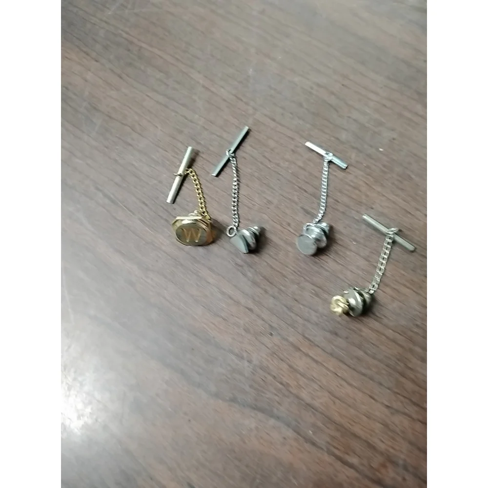 4 lot Vintage Tie Tack Lapel Pin
